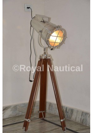 Hollywood Designer Chrome Home Decor Floor Electric Lamp Spot Light