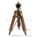 Antique Brass Telescope with Stand