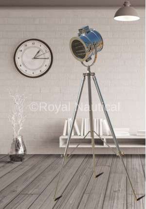 Authentic Design Chrome Floor Spotlight