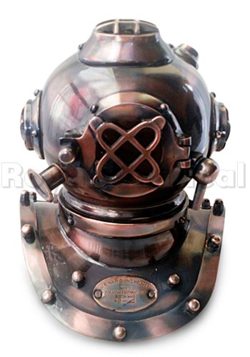 Copper Antique Nautical Divers Helmet