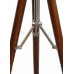 Designer Brown Wheel Tripod Lamp