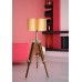 Designer Mini Wooden Tripod Lamp