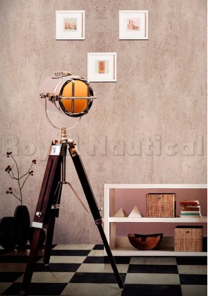 Mini Chrome Light Table Tripod LED Lamp