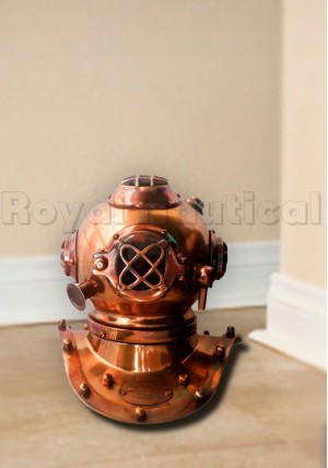 Nautical Brass Divers Helmet Cooper Finish