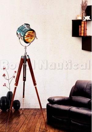 Contemporary Retro Style Tripod Spot Light Floor Lamp