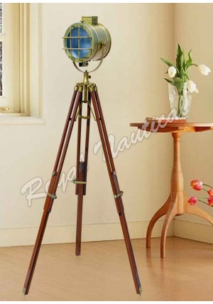 Antique Finish Tripod Stand Spot Light Floor Lamp