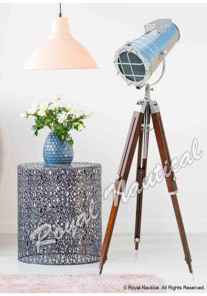 Hollywood Chrome Spot Search Light Floor Lamp Decor