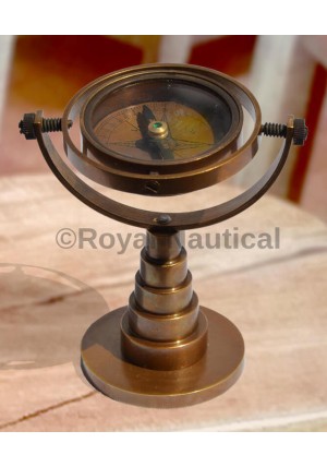 Antique Finish Nautical Vintage Table Compass Collectible Gift